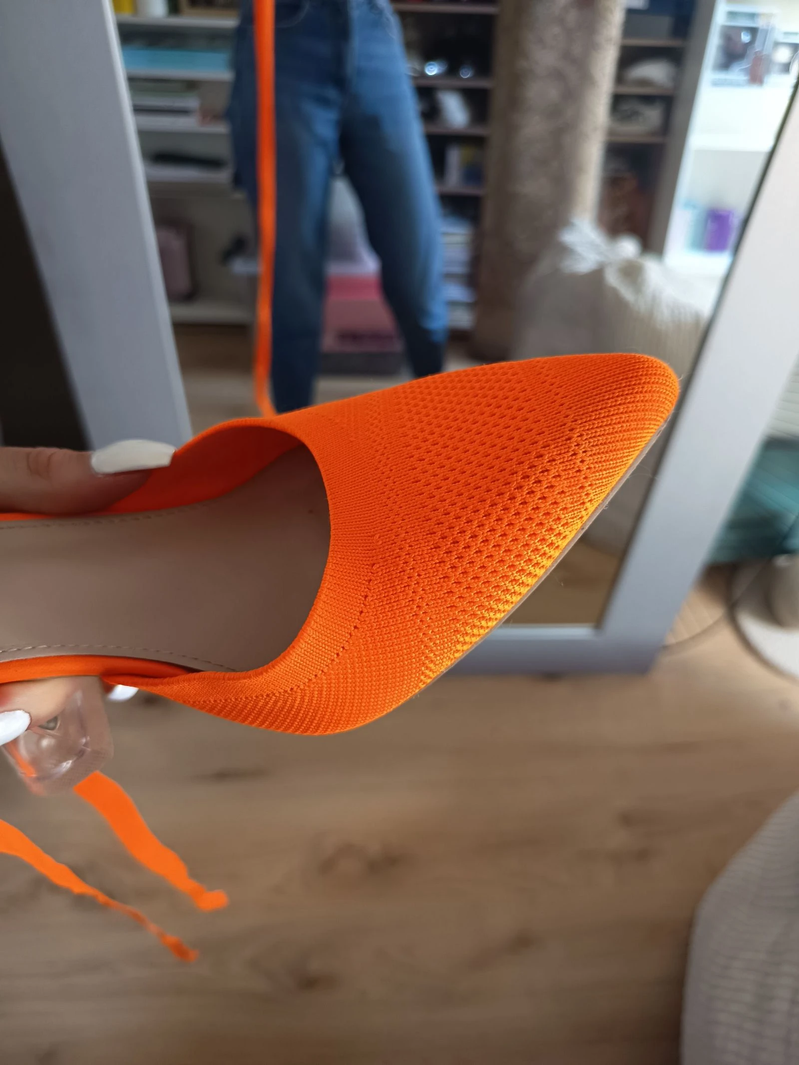 Zapatos de tacón naranja fluorescente – photo 8